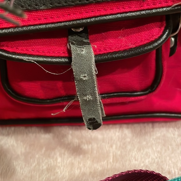 American Girl Molly’s Retired Messenger Bag Green Bag Pink - Picture 4 of 5